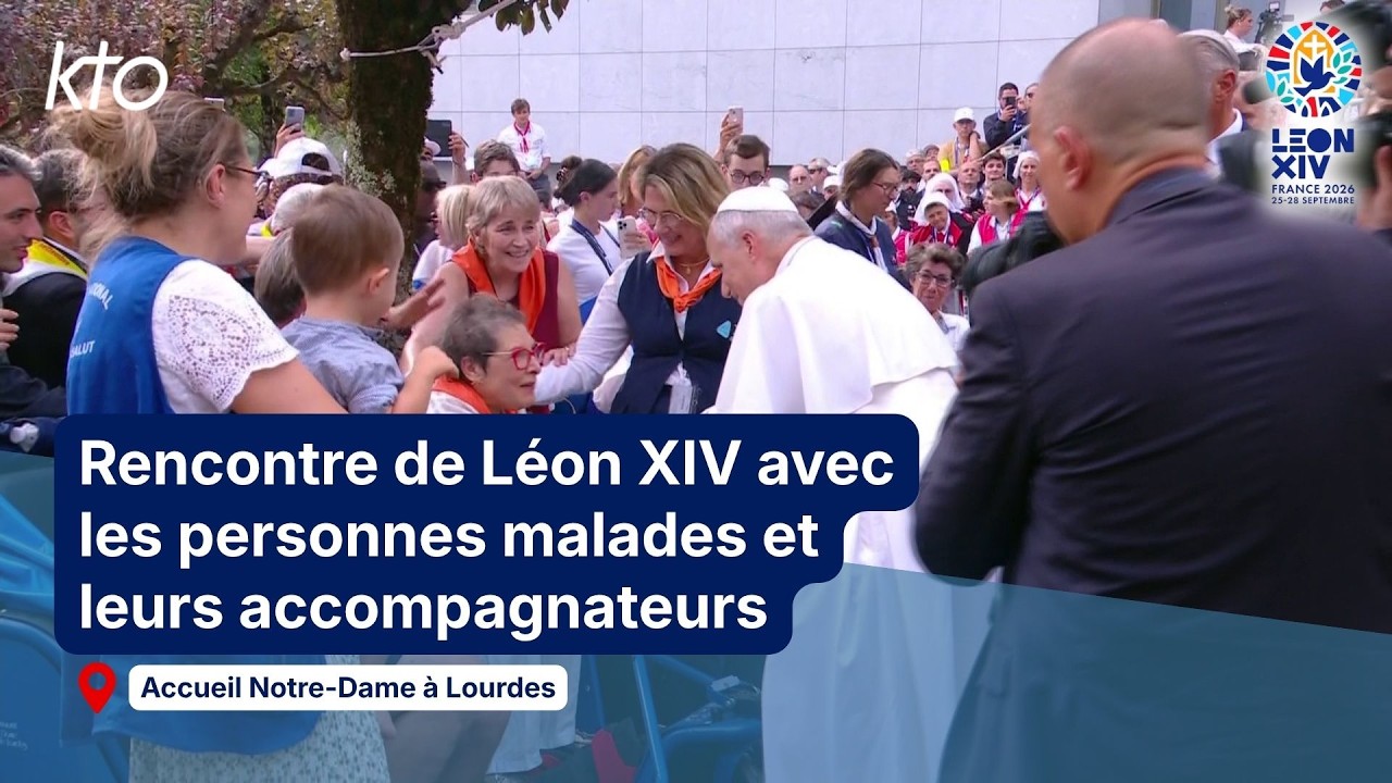 Léon XIV rencontre les personnes malades et leurs accompagnateurs à Lourdes
